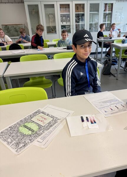 Rätsel lösen mithilfe von Papierchromatographie.