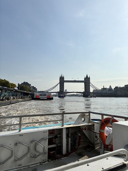 Towerbridge London von Boot
